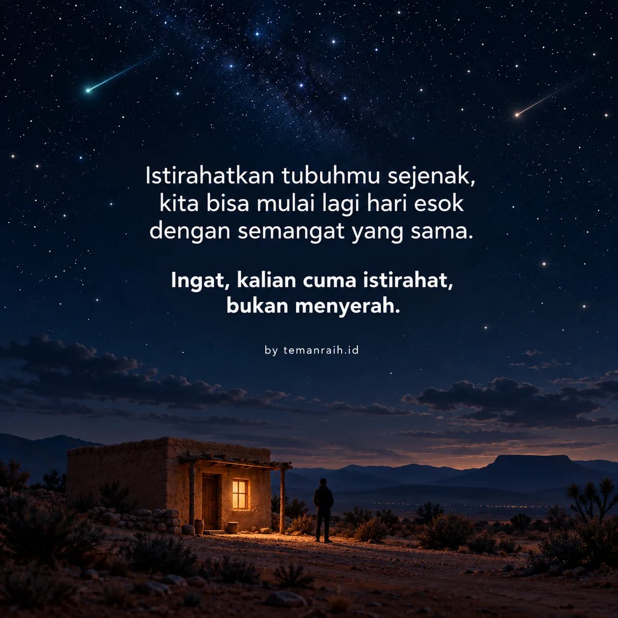 Istirahatkan tubuhmu